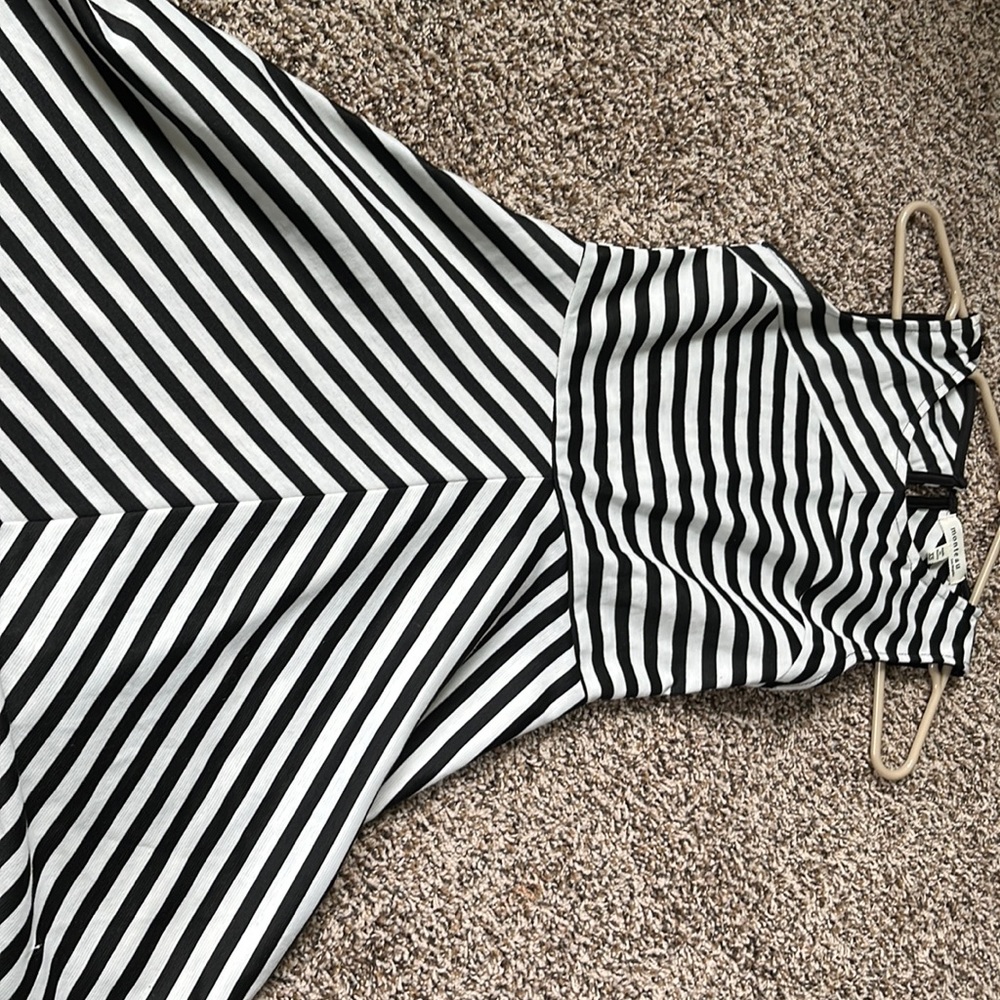 Little black and white dress